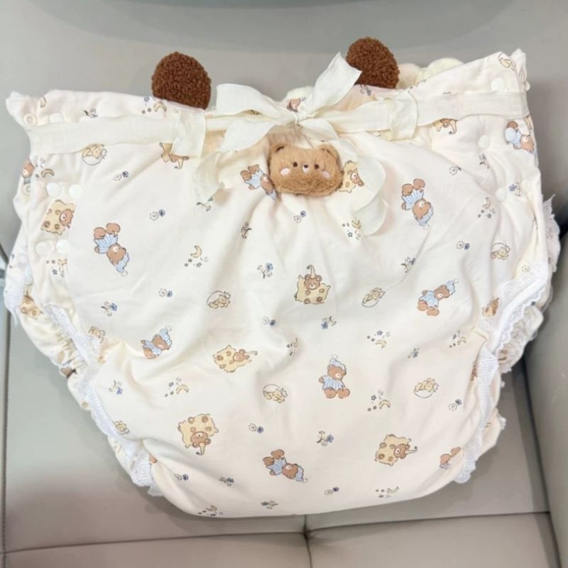 Diapering - Volwassen katoenen luiers met een cartoonmotief,