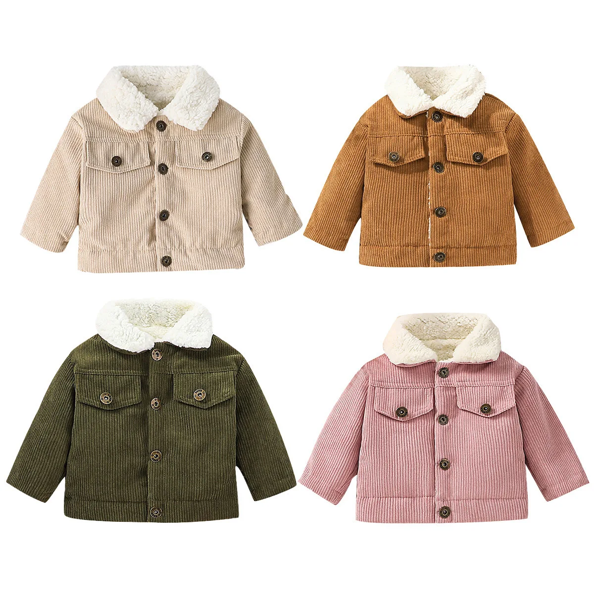 Baby Corduroy Fleece gevoerde  - Toddler Boy Winter Fleece Jacket recensie en prijs